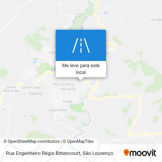 Rua Engenheiro Régis Bittencourt mapa