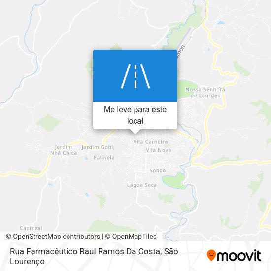 Rua Farmacêutico Raul Ramos Da Costa mapa