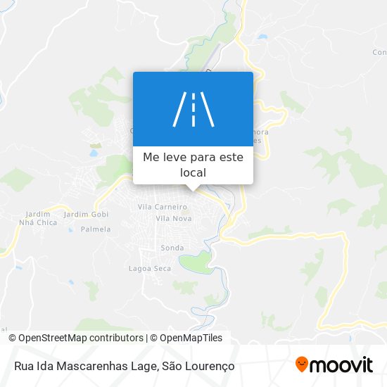 Rua Ida Mascarenhas Lage mapa