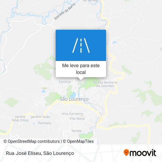 Rua José Eliseu mapa