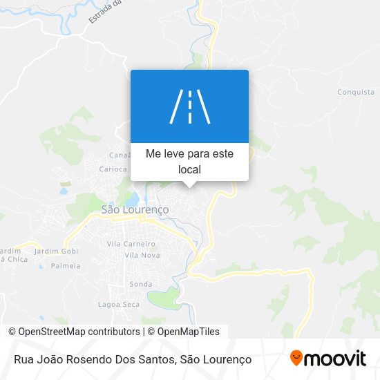Rua João Rosendo Dos Santos mapa