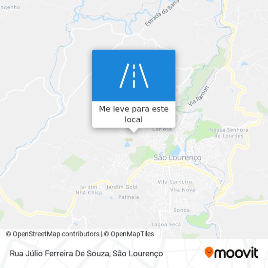 Rua Júlio Ferreira De Souza mapa