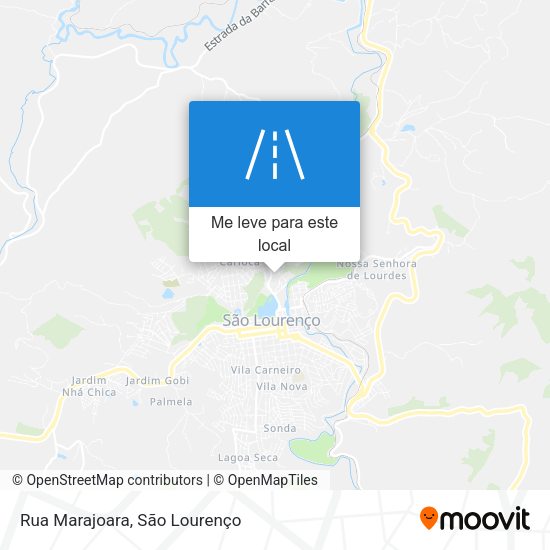 Rua Marajoara mapa