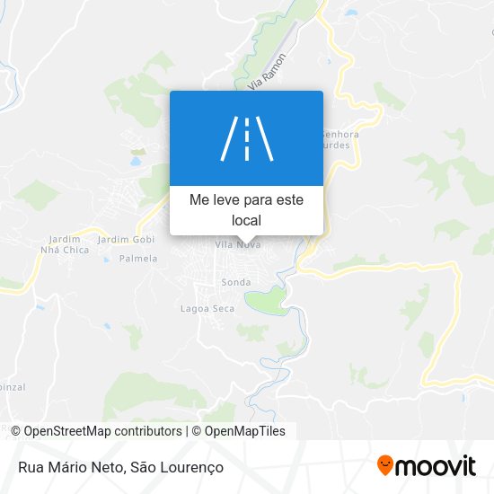 Rua Mário Neto mapa