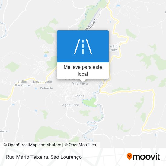 Rua Mário Teixeira mapa