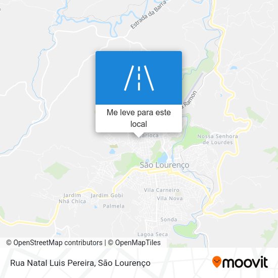 Rua Natal Luis Pereira mapa