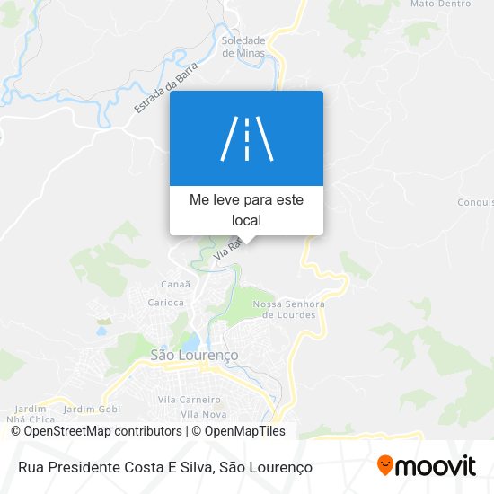 Rua Presidente Costa E Silva mapa