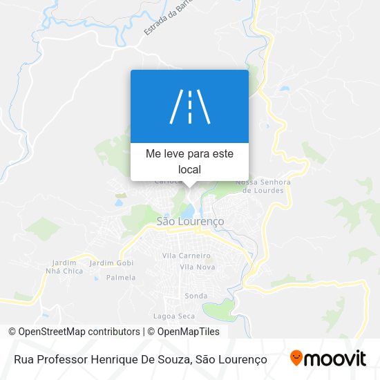 Rua Professor Henrique De Souza mapa