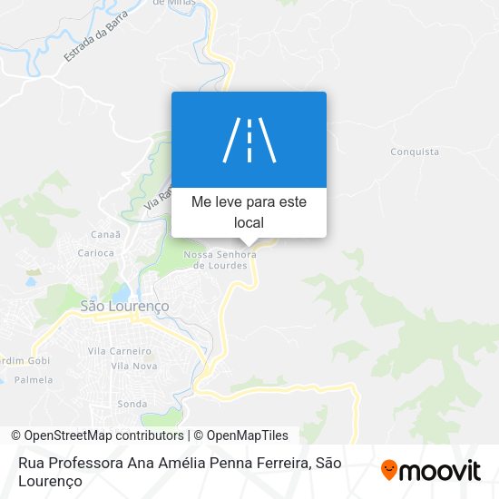 Rua Professora Ana Amélia Penna Ferreira mapa