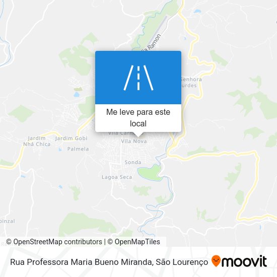 Rua Professora Maria Bueno Miranda mapa