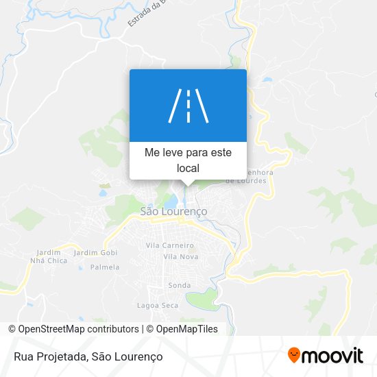Rua Projetada mapa