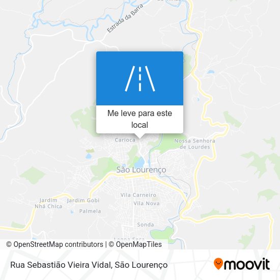 Rua Sebastião Vieira Vidal mapa