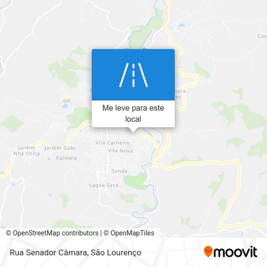 Rua Senador Câmara mapa