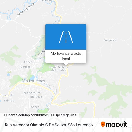 Rua Vereador Olímpio C De Souza mapa