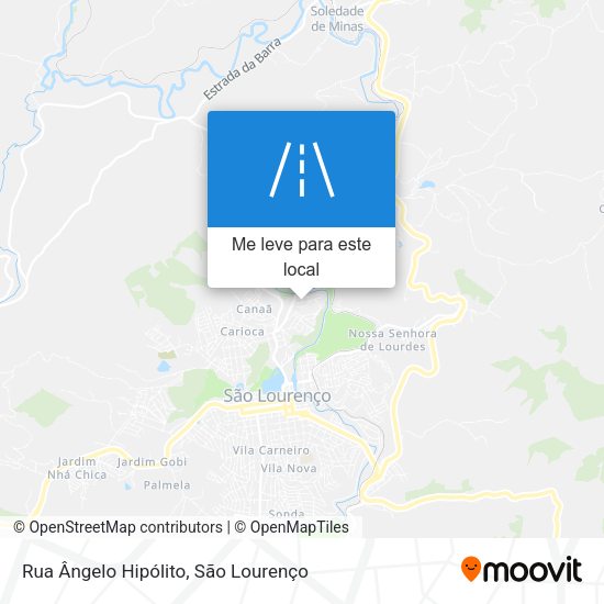Rua Ângelo Hipólito mapa
