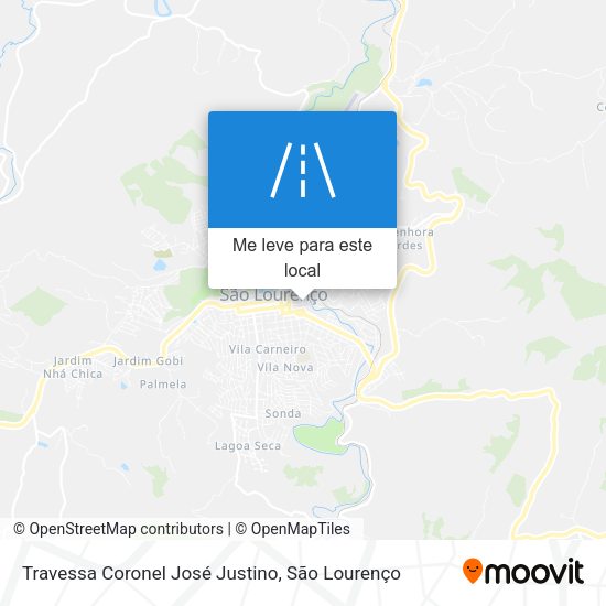 Travessa Coronel José Justino mapa