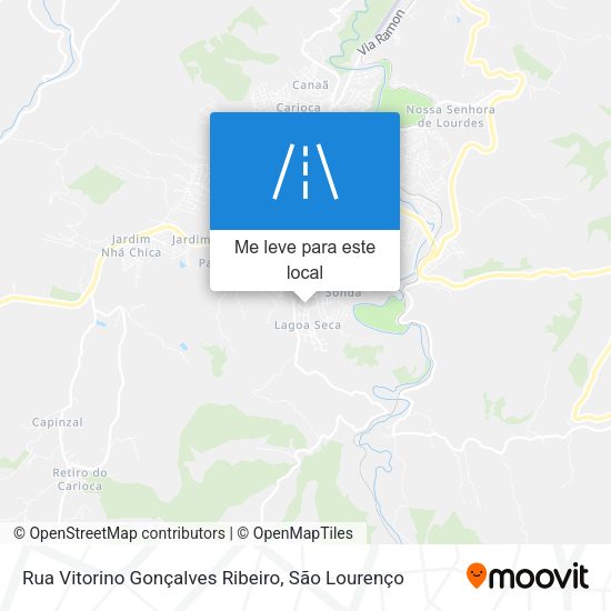 Rua Vitorino Gonçalves Ribeiro mapa