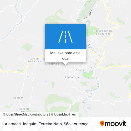 Alameda Joaquim Ferreira Neto mapa