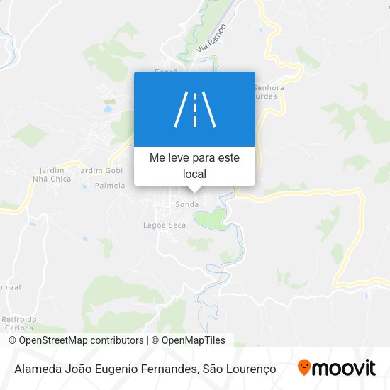 Alameda João Eugenio Fernandes mapa