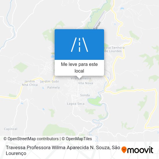 Travessa Professora Wilma Aparecida N. Souza mapa