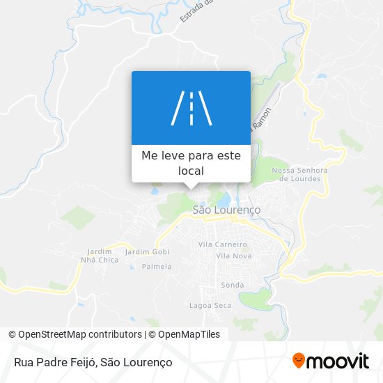 Rua Padre Feijó mapa