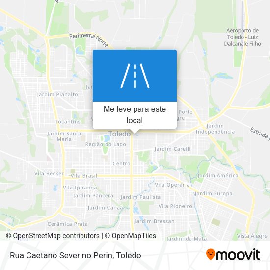 Rua Caetano Severino Perin mapa