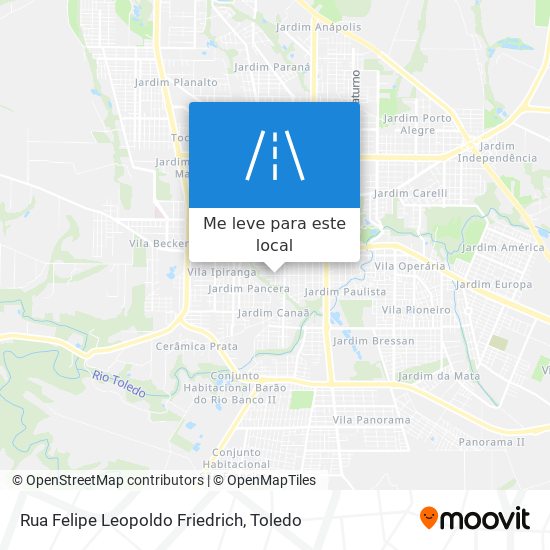 Rua Felipe Leopoldo Friedrich mapa