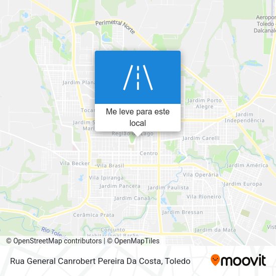 Rua General Canrobert Pereira Da Costa mapa