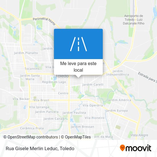 Rua Gisele Merlin Leduc mapa