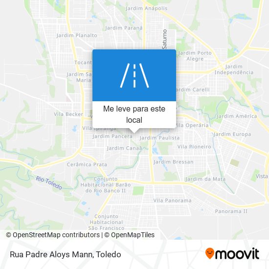 Rua Padre Aloys Mann mapa