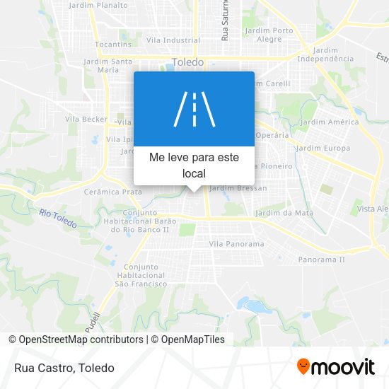 Rua Castro mapa