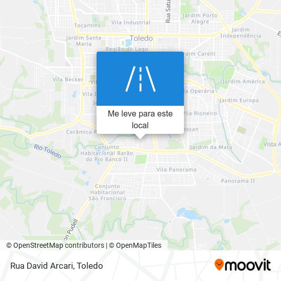 Rua David Arcari mapa