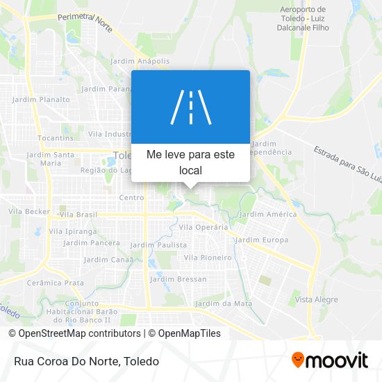 Rua Coroa Do Norte mapa