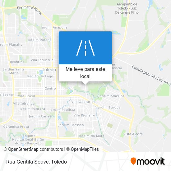 Rua Gentila Soave mapa