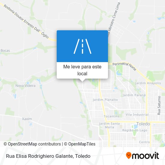 Rua Elisa Rodrighiero Galante mapa