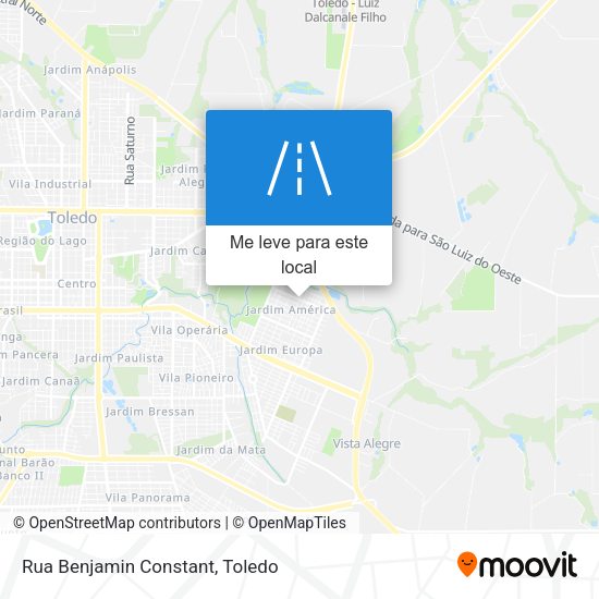 Rua Benjamin Constant mapa