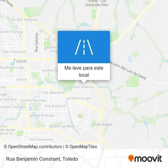 Rua Benjamin Constant mapa