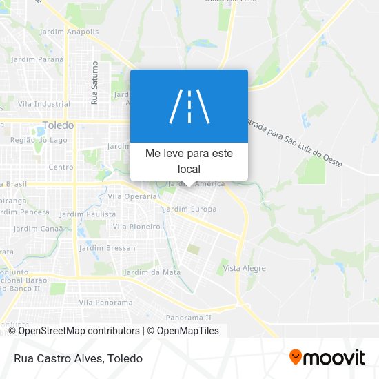 Rua Castro Alves mapa