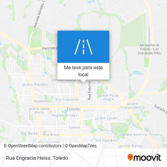 Rua Engracia Heiss mapa