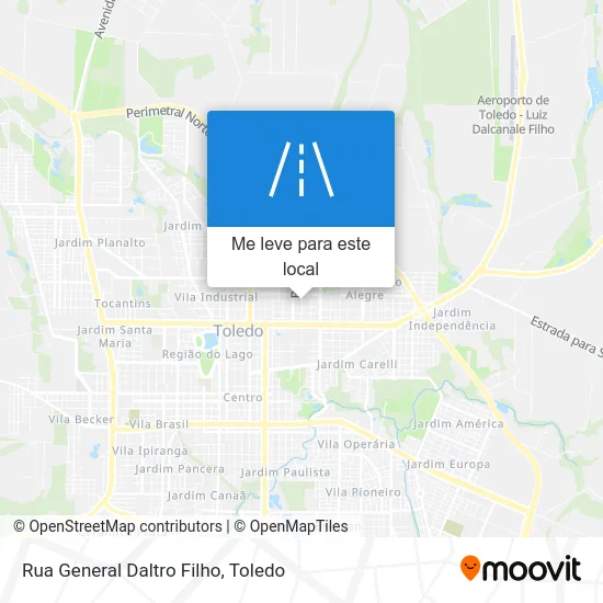 Rua General Daltro Filho mapa