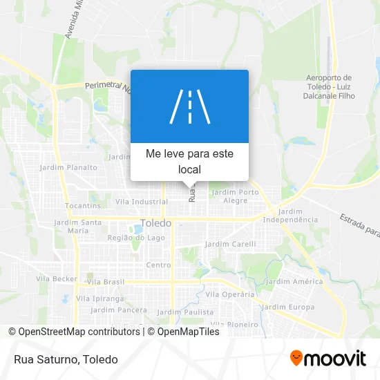Rua Saturno mapa