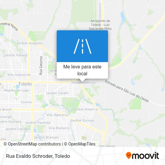 Rua Evaldo Schroder mapa