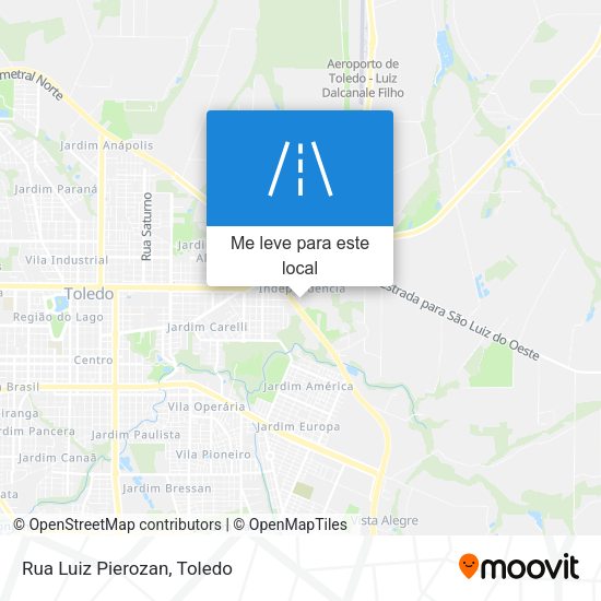 Rua Luiz Pierozan mapa