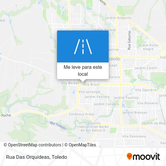 Rua Das Orquídeas mapa