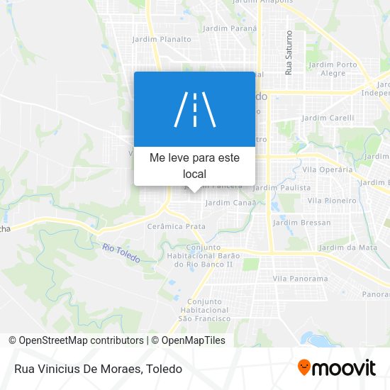 Rua Vinicius De Moraes mapa
