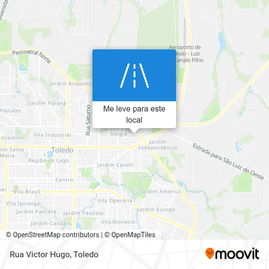 Rua Victor Hugo mapa