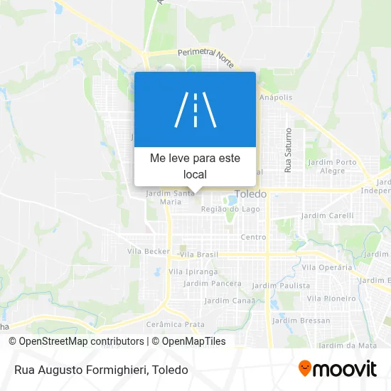 Rua Augusto Formighieri mapa