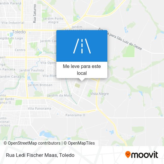 Rua Ledi Fischer Maas mapa
