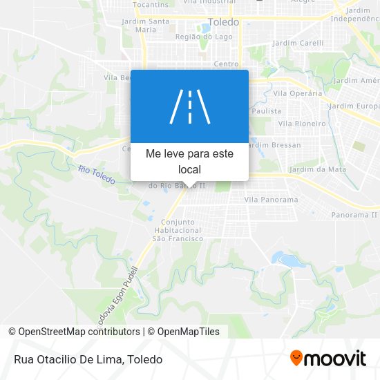 Rua Otacilio De Lima mapa