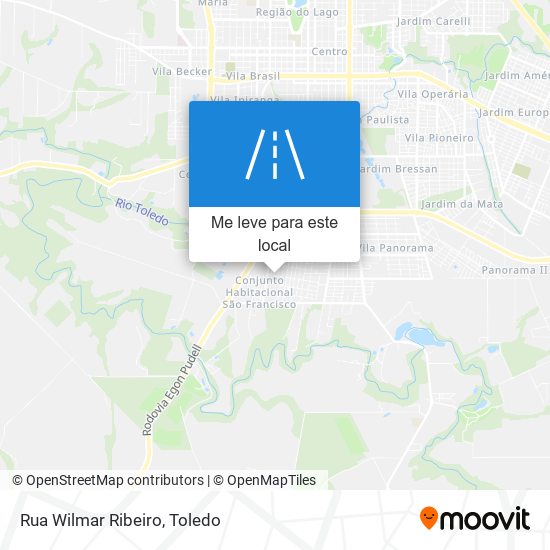 Rua Wilmar Ribeiro mapa